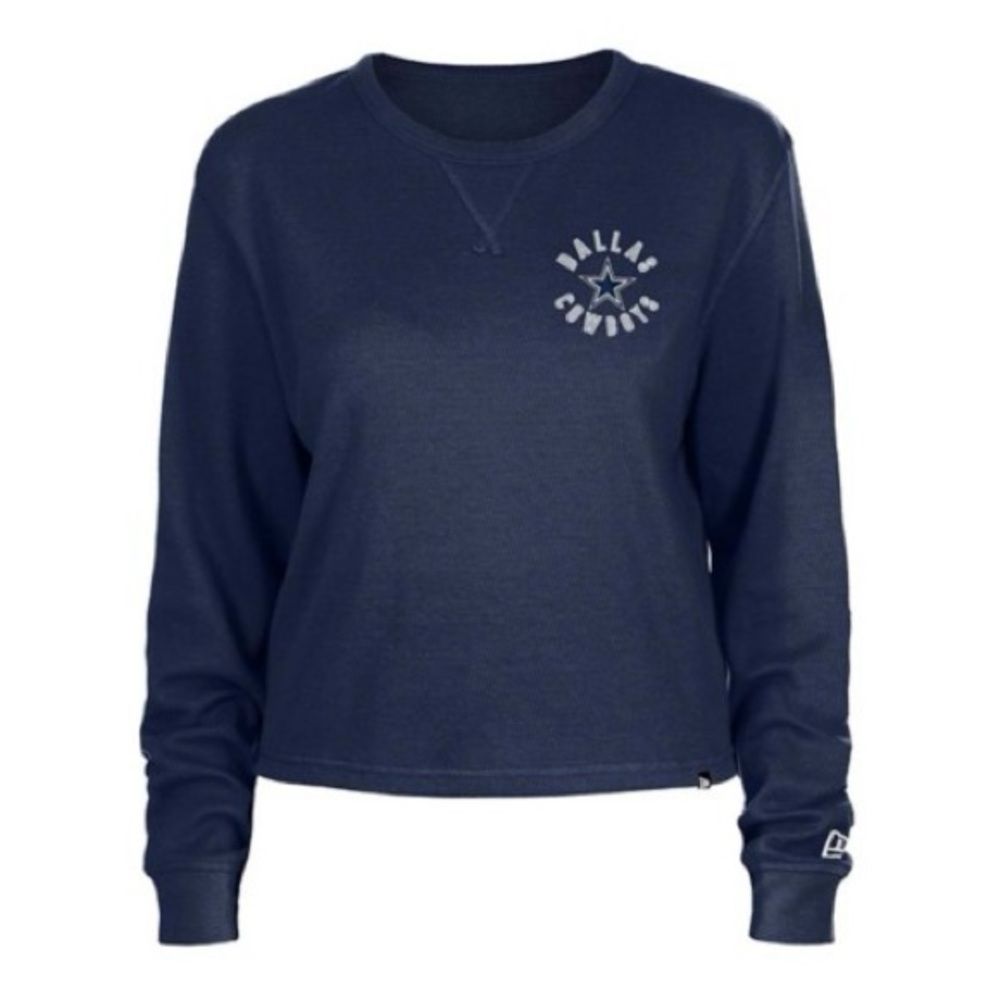 Women's New Era Dallas Cowboys Navy Blue Long Sleeve Thermal Tee~NWT~Med~$45